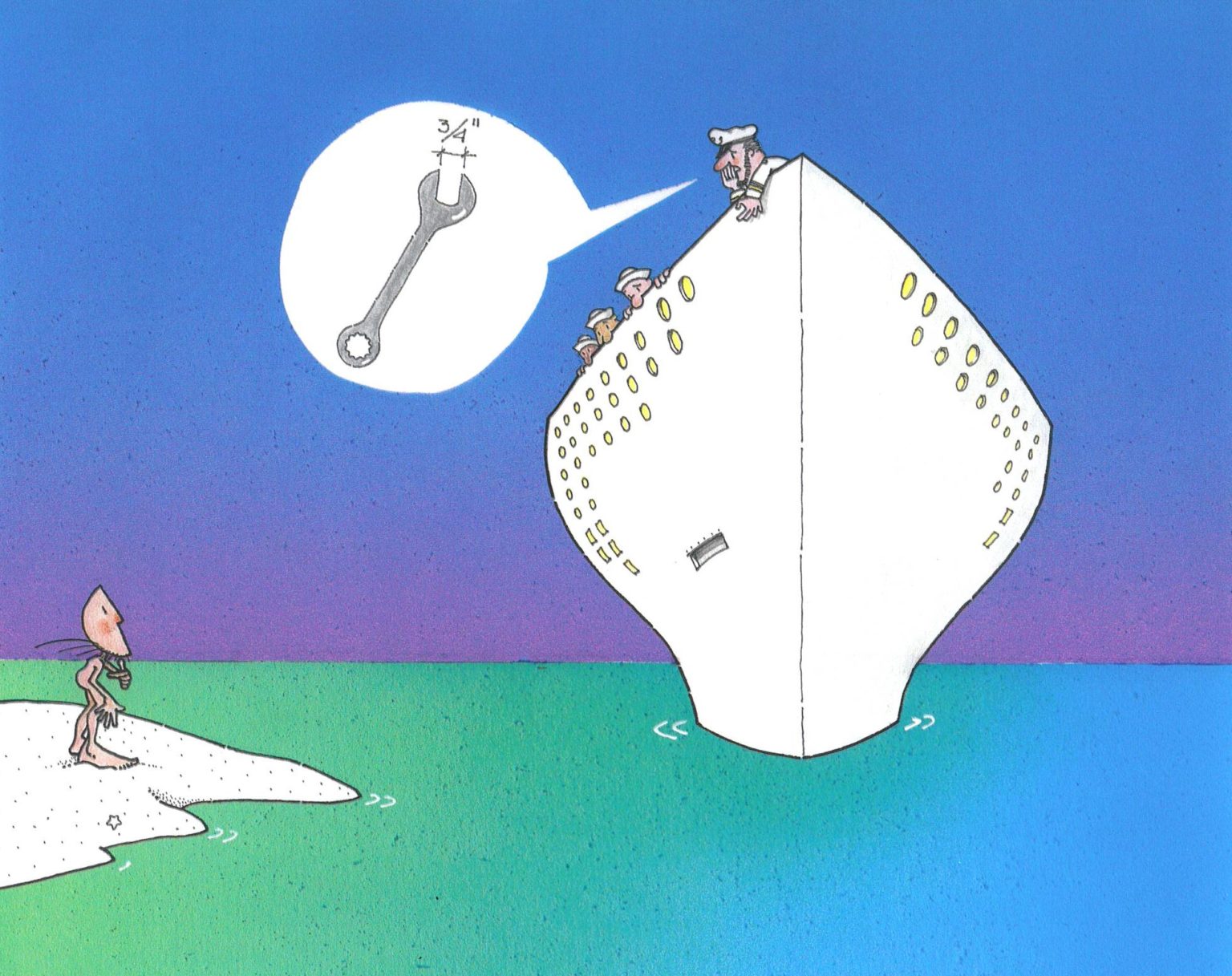 Castaway Series print by Jorge Blanco