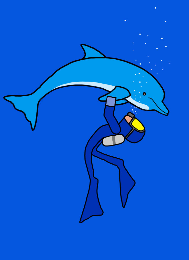 Dolphin by Jorge Blanco