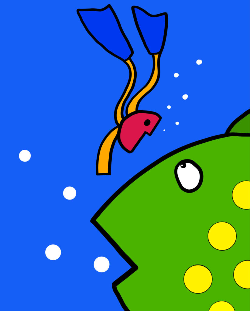 Green Fish by Jorge Blanco
